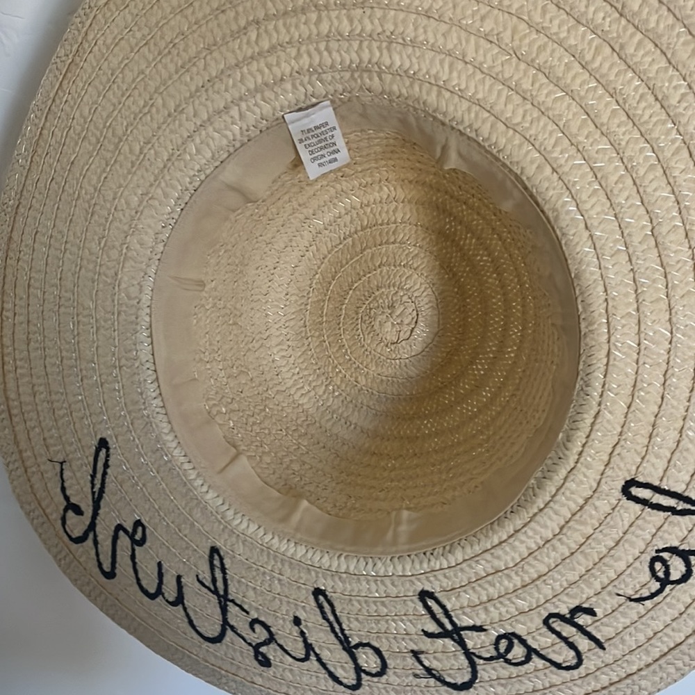 Straw beach hat - Picture 2 of 2